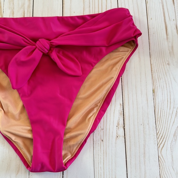 J. Crew Tie High-Rise Bikini Bottom - Picture 6 of 9